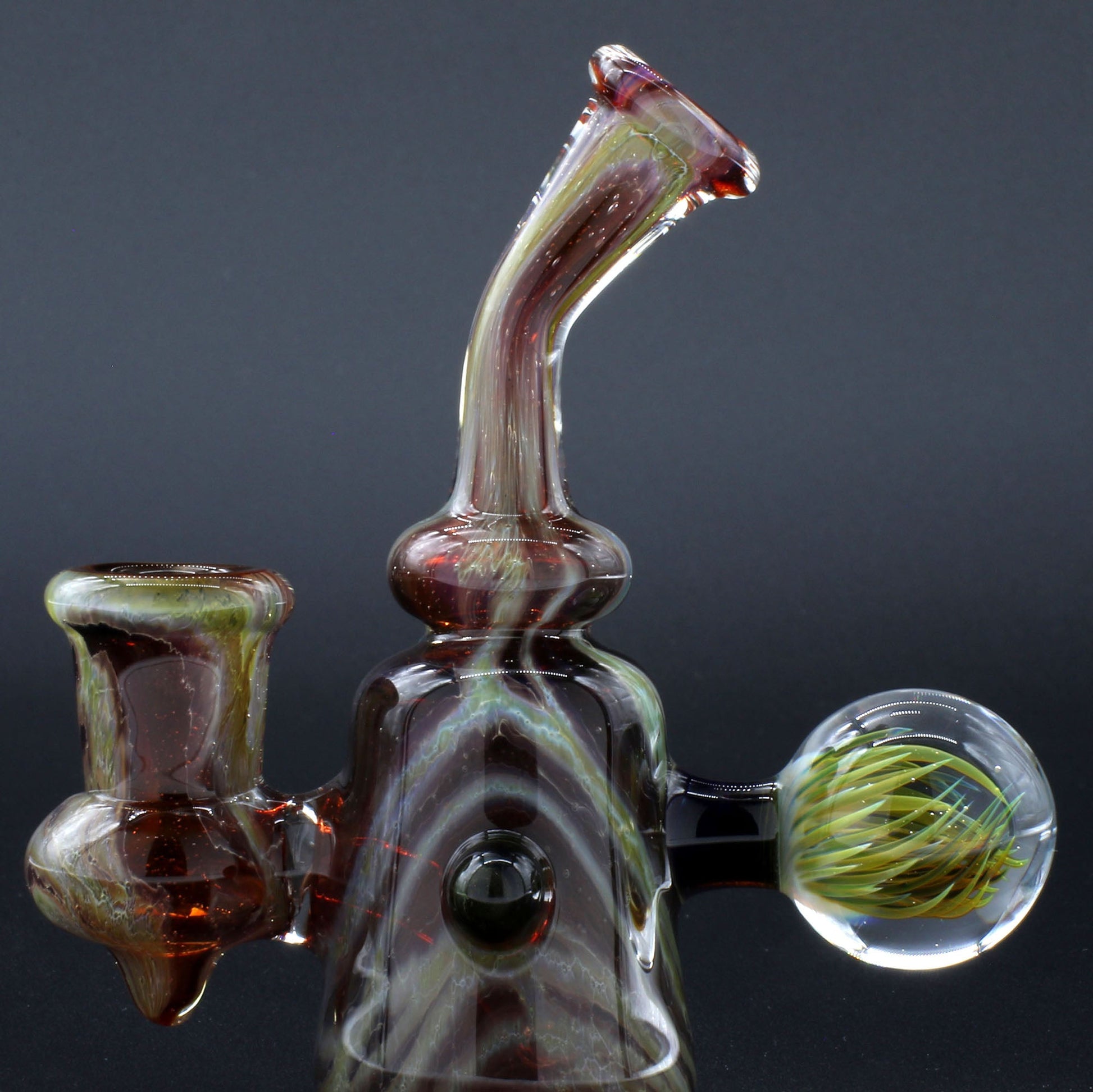 Clayball Glass "Blood Moon" Heady Sherlock Dab Rig