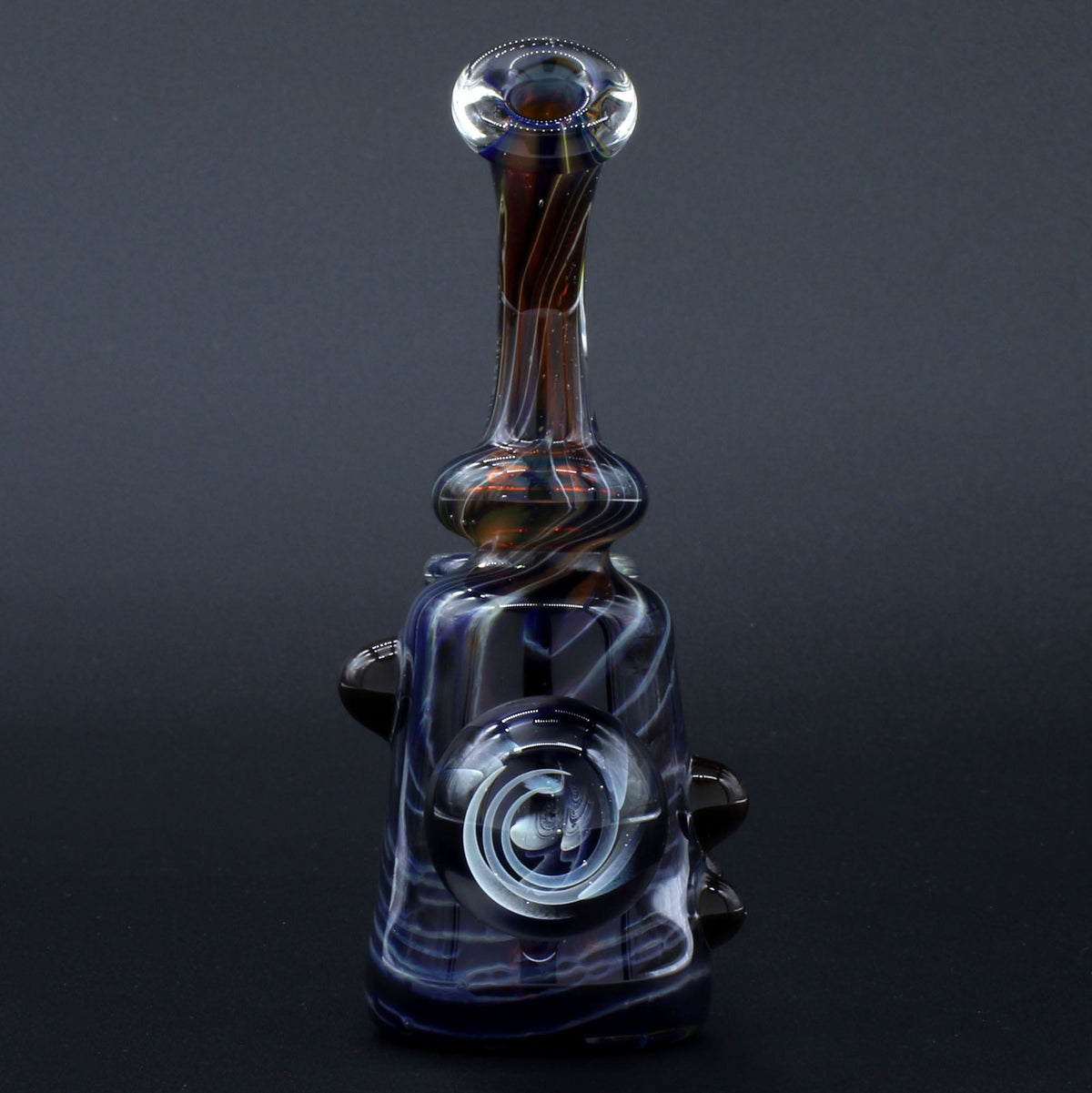 Clayball Glass "Black Moon" Heady Sherlock Dab Rig
