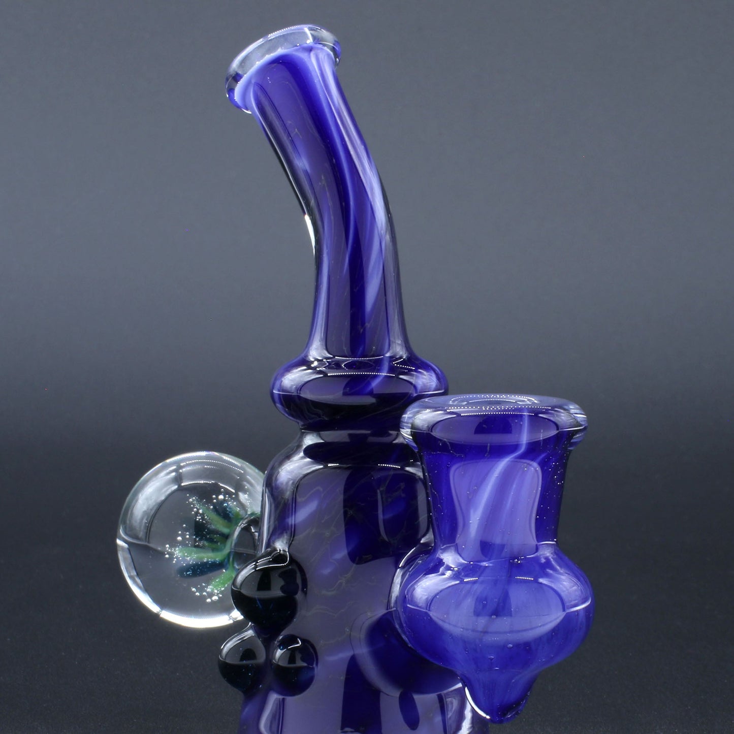Clayball Glass "Blue Moon" Heady Sherlock Dab Rig