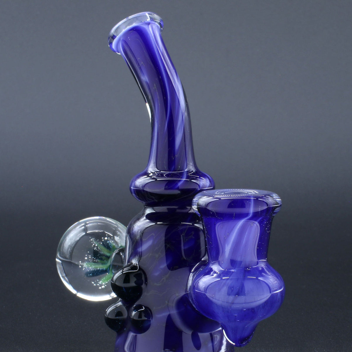 Clayball Glass "Blue Moon" Heady Sherlock Dab Rig