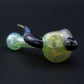 Clayball Glass "Green Horn Nebula" Heady Spoon Hand-Pipe
