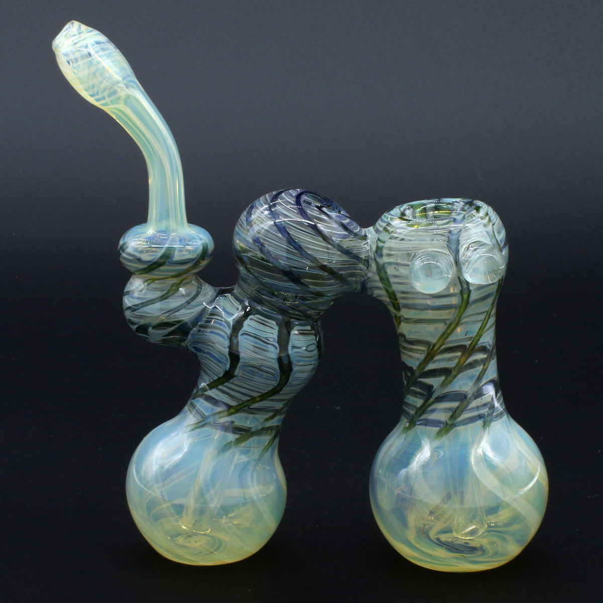 Clayball Glass "Dub-Bubb" Sherlock Double Bubbler