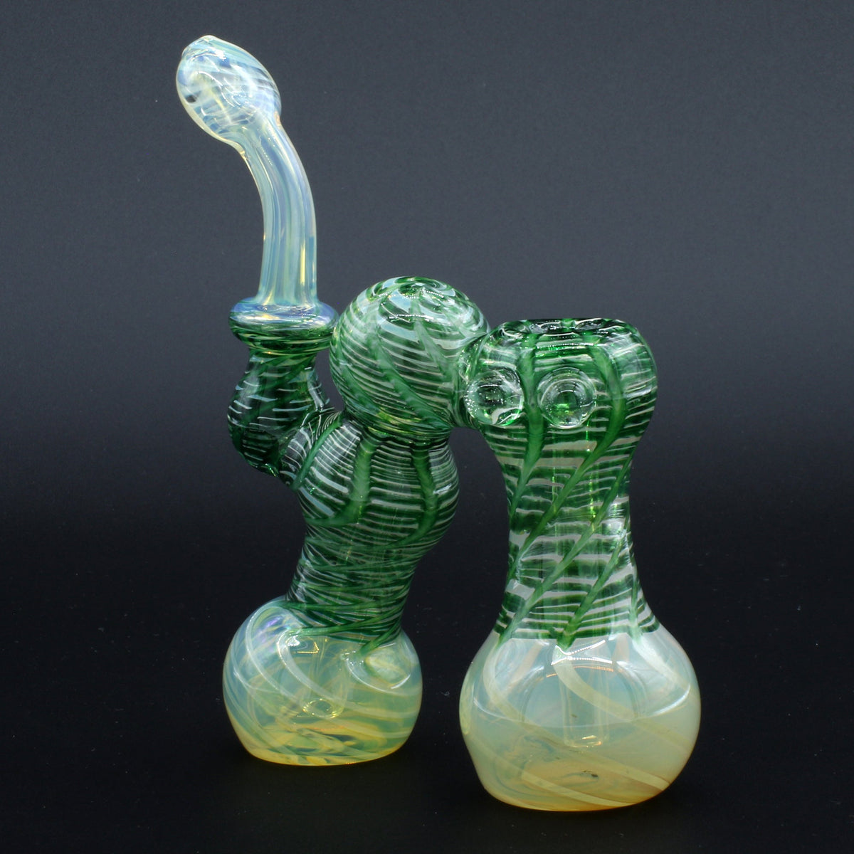Clayball Glass "Dub-Bubb" Sherlock Double Bubbler