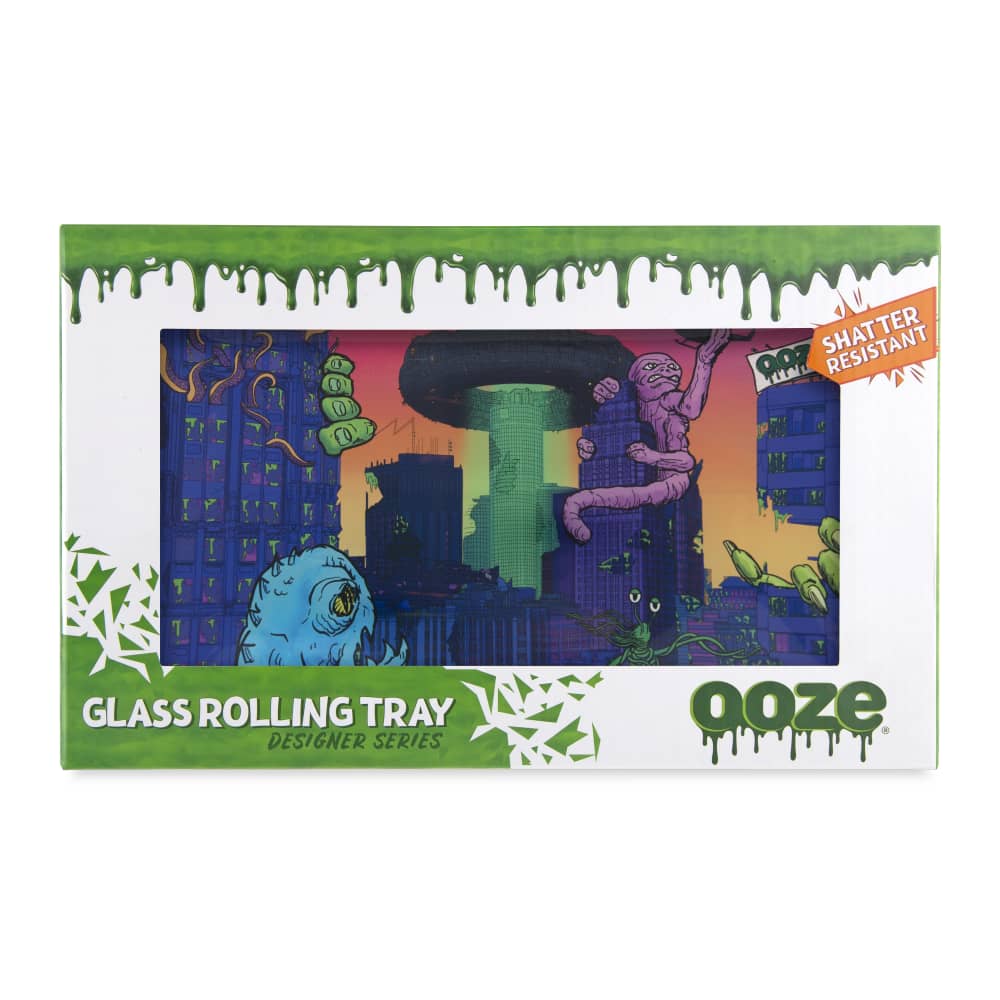Ooze Rolling Tray - Shatter Resistant Glass - Medium