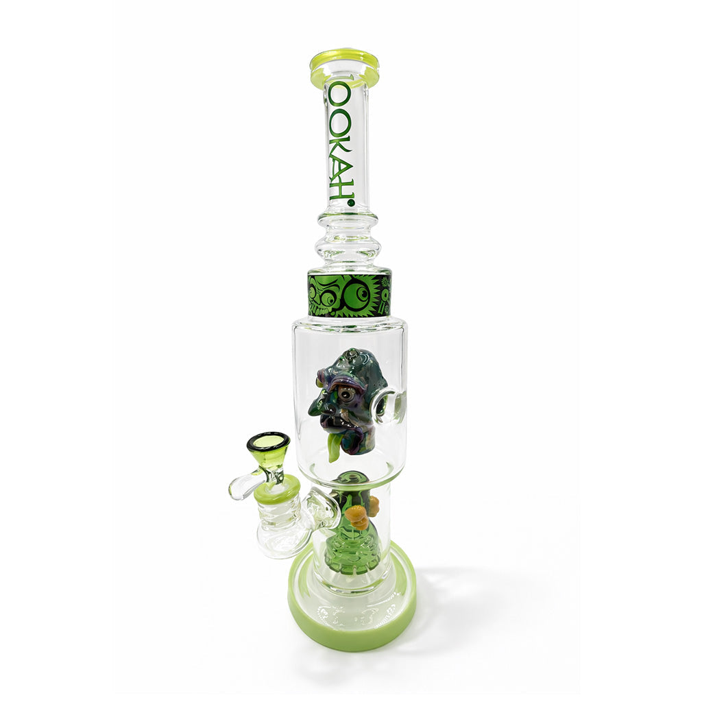 LOOKAH 15 INCH SCULPTED HEAD GLASS DAB RIG