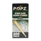 POPZ Hemp Cones King Size Bulk 800ct Box – Natural