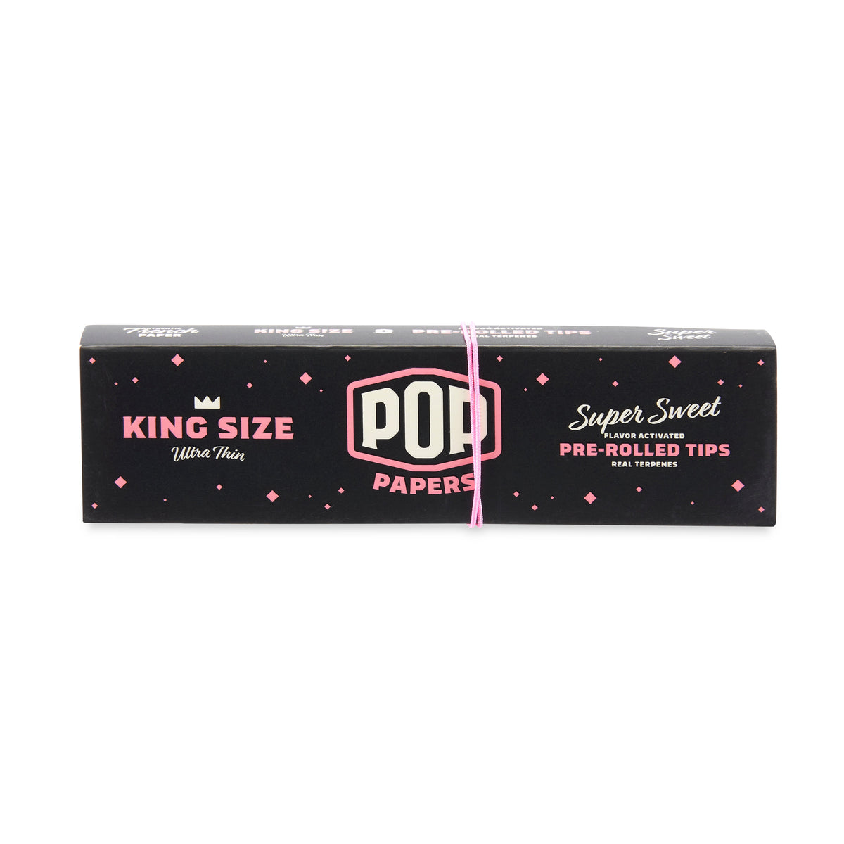 Pop Papers King Size Rolling Papers with Pre-Rolled Flavor Filter Tips 24ct Display
