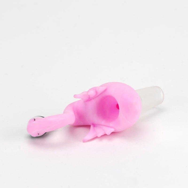 Empire Glassworks Frosted Pink Flamingo Bowl Piece