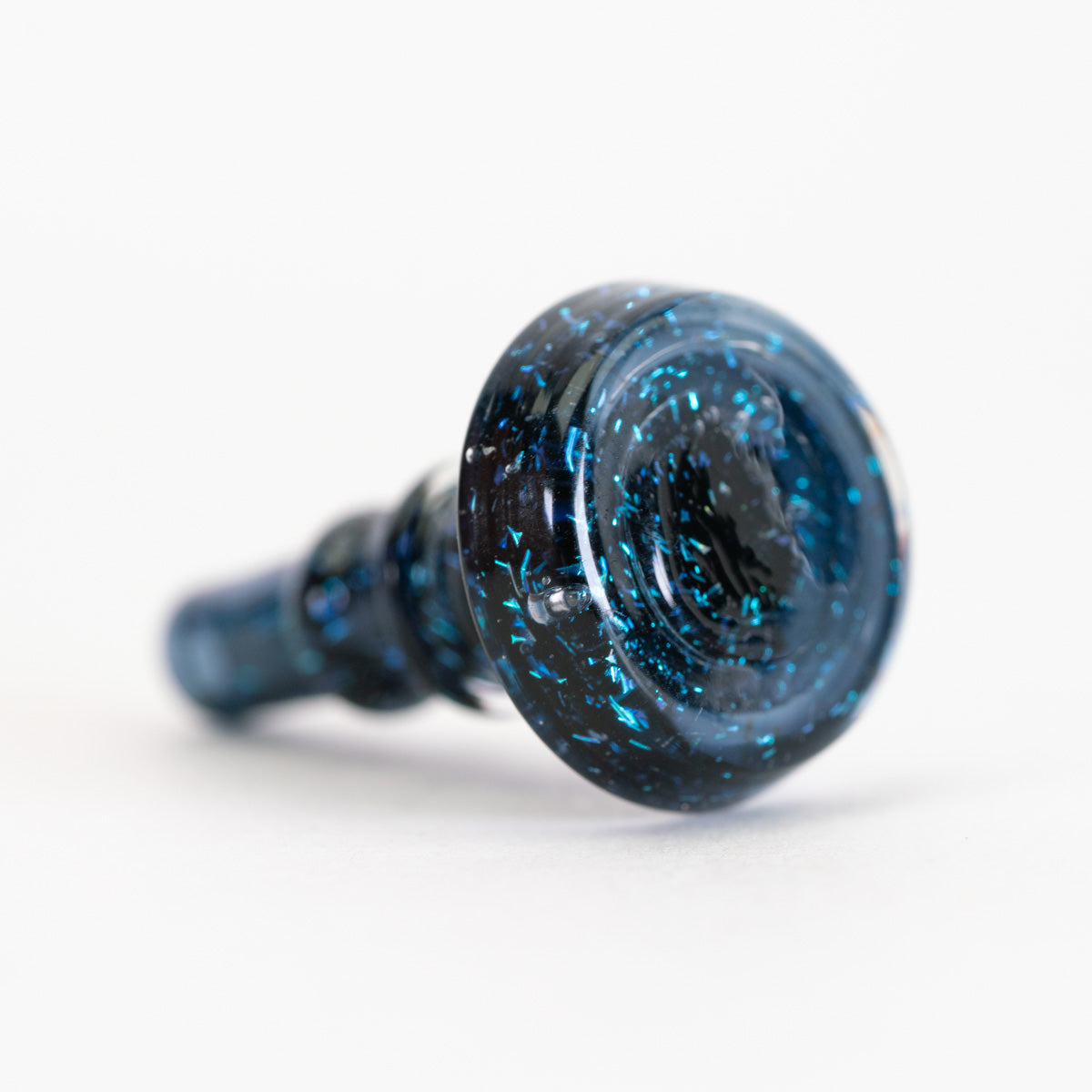 Empire Glassworks PuffCo Peak Pro 3D XL Chamber Glass Joystick Cap - Black Nebula