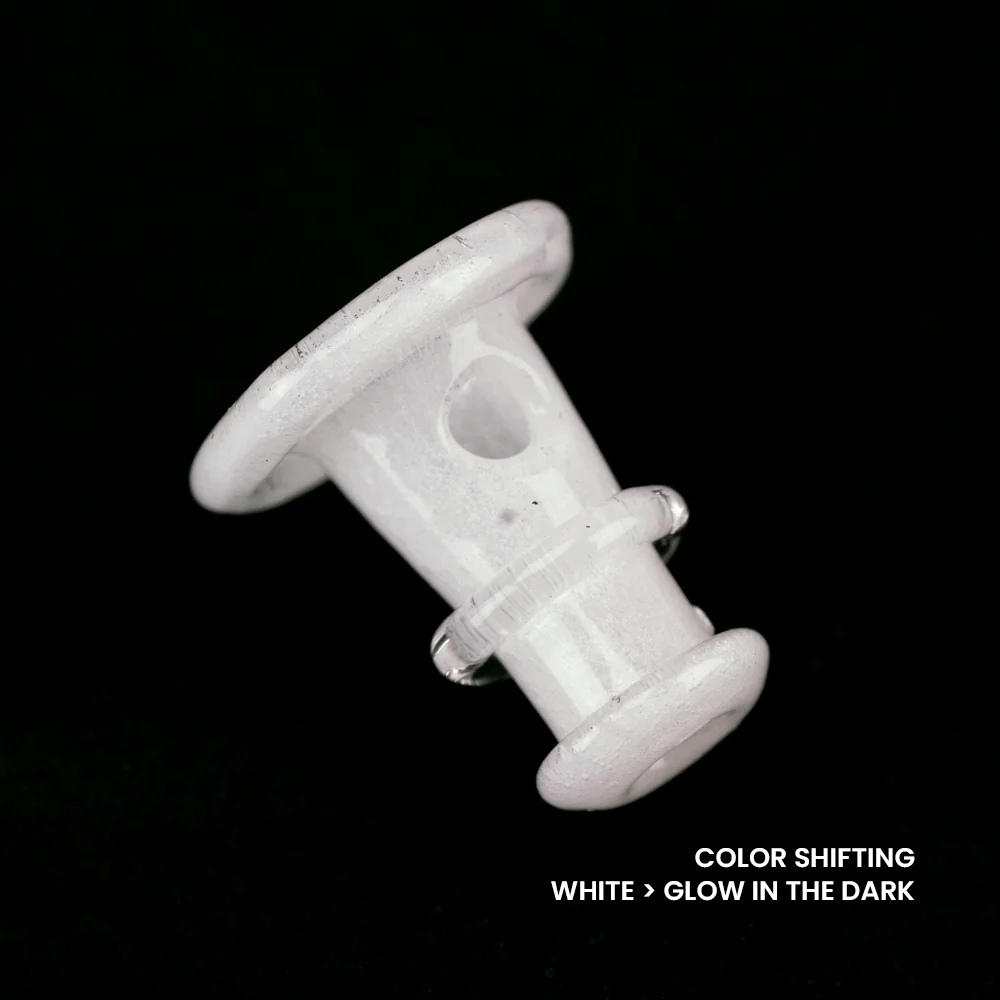 Empire Glassworks PuffCo 'New Peak' & Proxy Glass Joystick Cap - Glow in the Dark