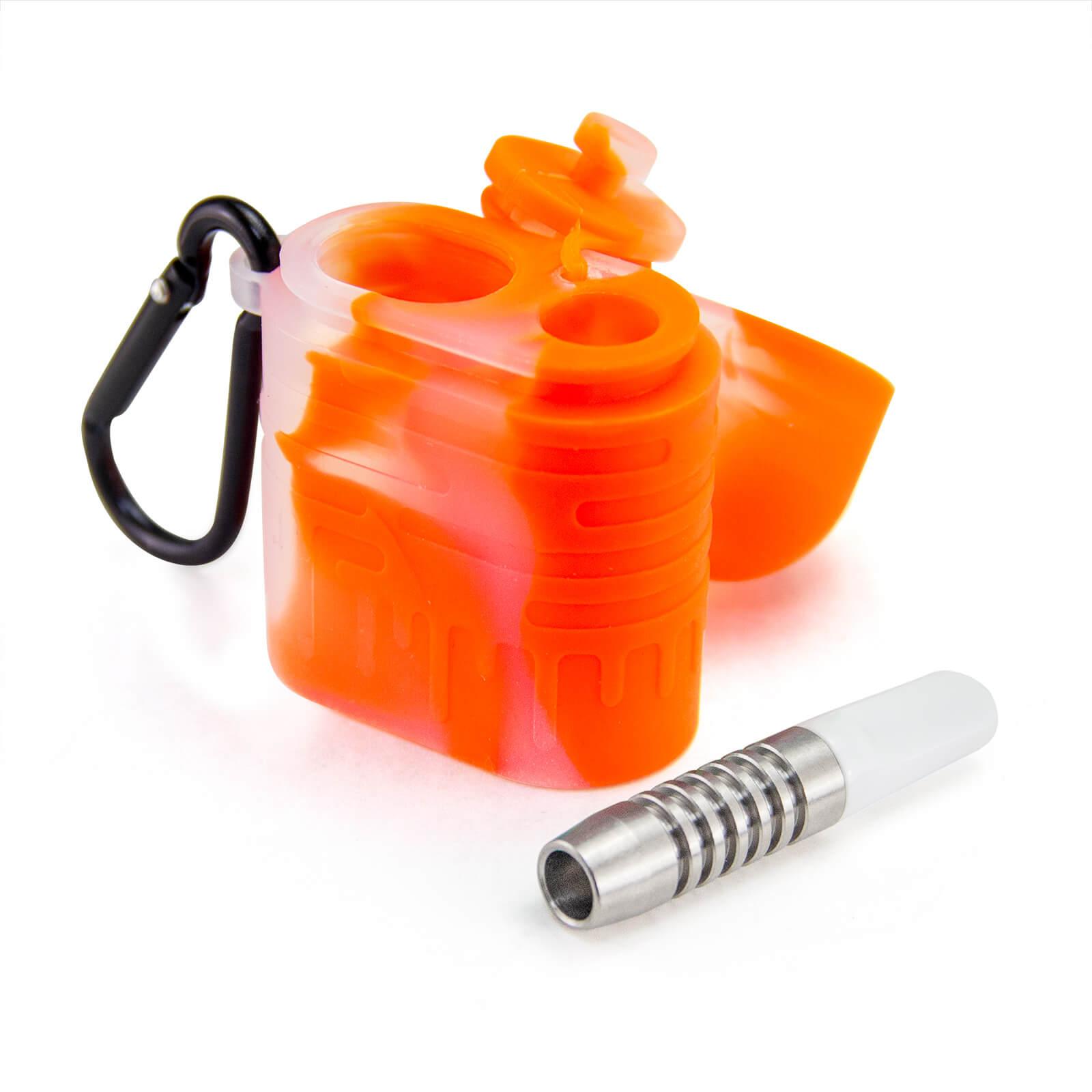 Silicone One Hitter Dugout with Keychain