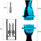 Silicone Nectar Collector Dab Straw with Water Filter
