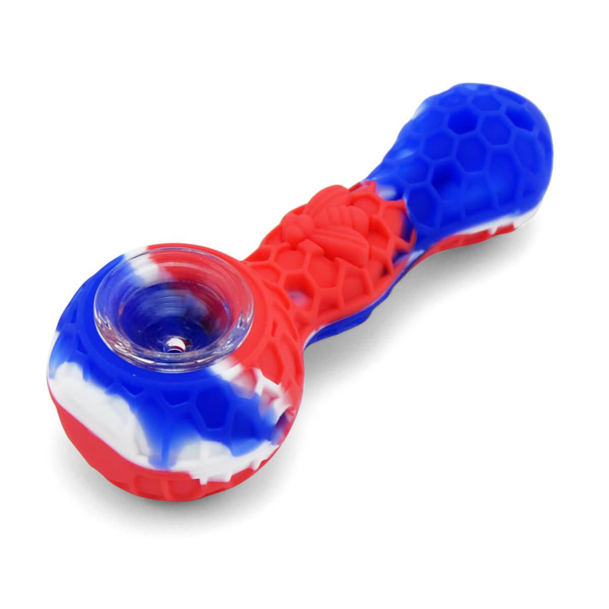 Silicone Pipe With Glass Bowl