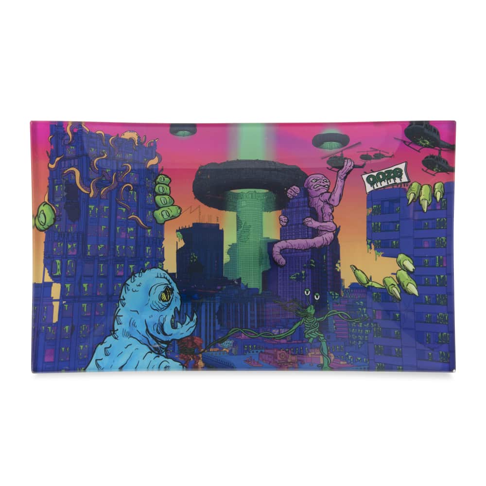 Ooze Rolling Tray - Shatter Resistant Glass - Medium