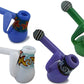 Wig Wag Milky Colored Glass Bubbler