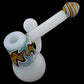 Wig Wag Milky Colored Glass Bubbler
