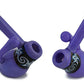 Wig Wag Milky Colored Glass Bubbler