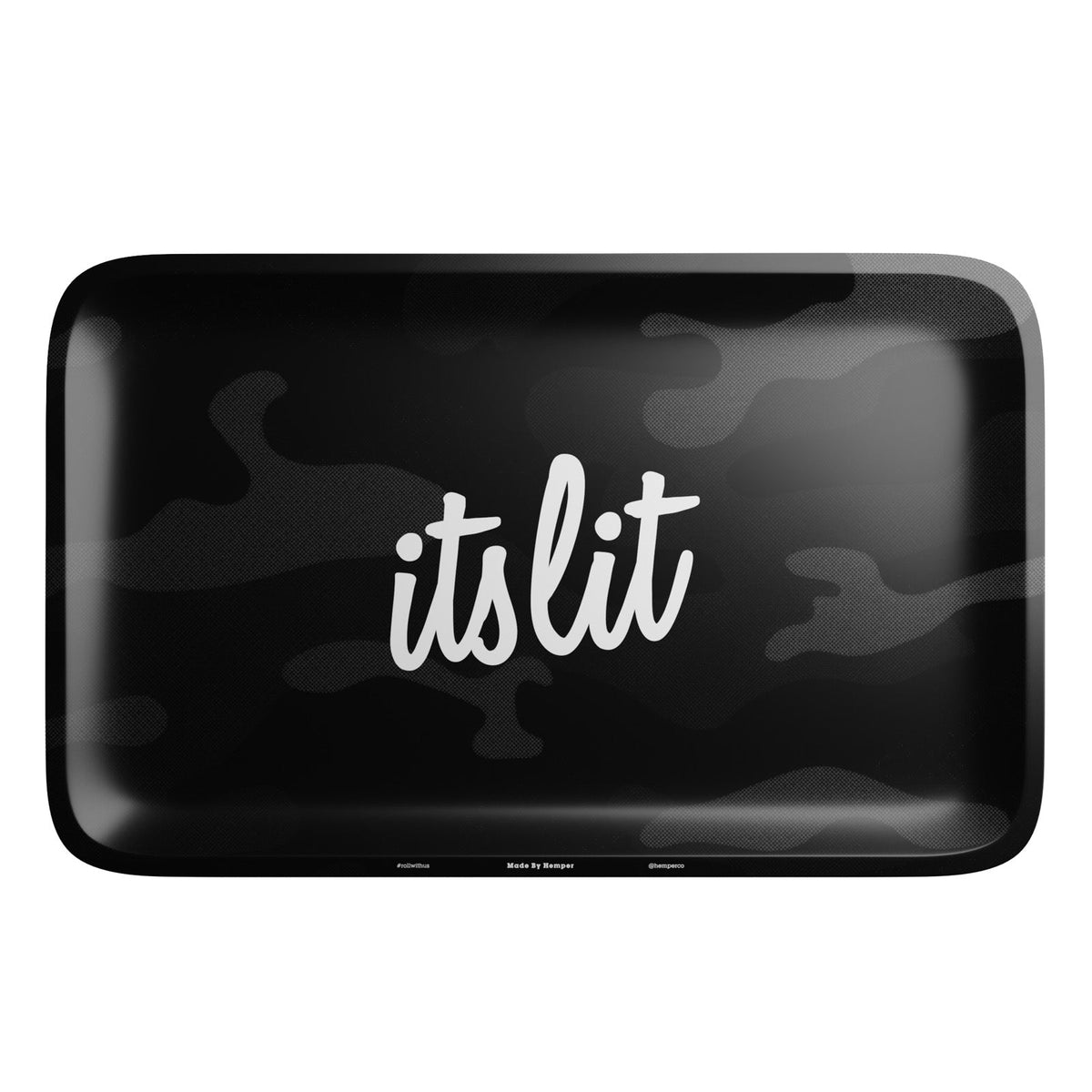 HEMPER  - It's Lit Black Camouflage Rolling Tray - view 2