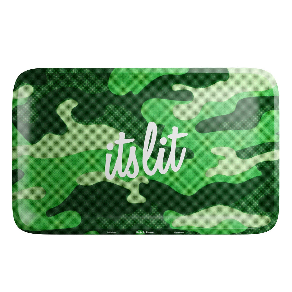 HEMPER  - It's Lit Light Green Camo Rolling Tray - view 3