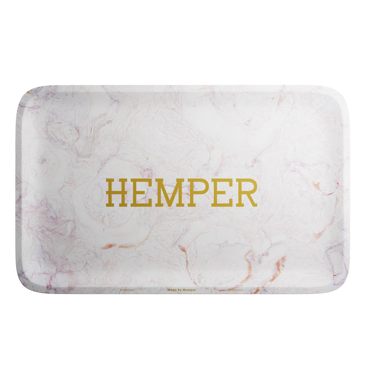 HEMPER  - Luxe Marble Pink/White Rolling Tray - view 2