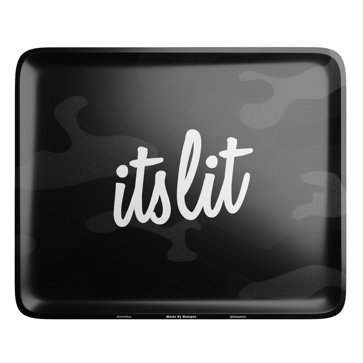 HEMPER  - It's Lit Black Camouflage Rolling Tray - view 3