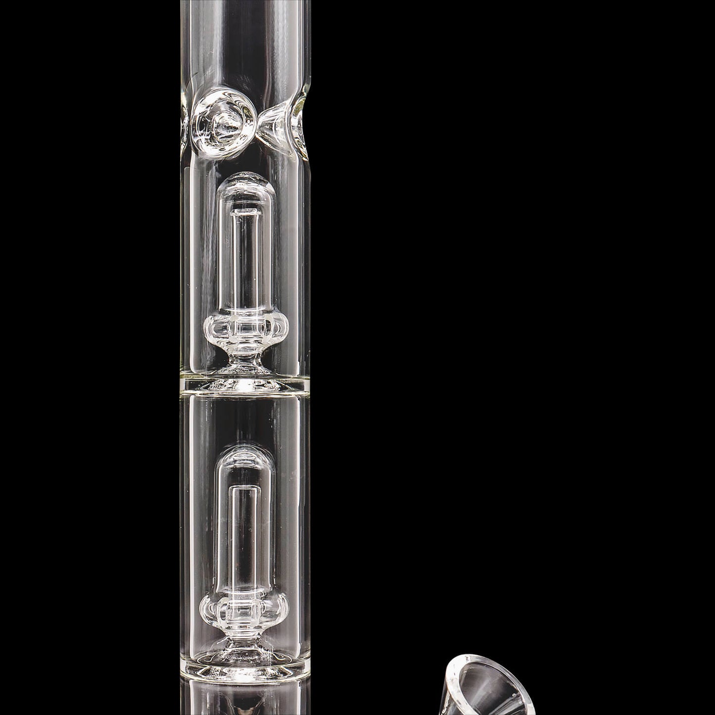 "Champ" Single or Double Showerhead Perc Beaker Bong - view 14