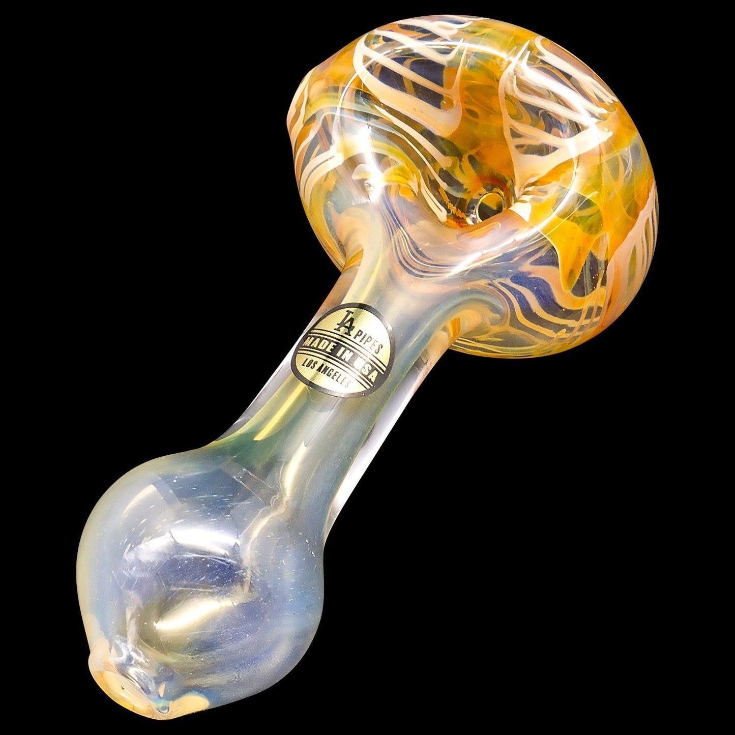 "Cake Head" Color Swirl Glass Pipe - view 10