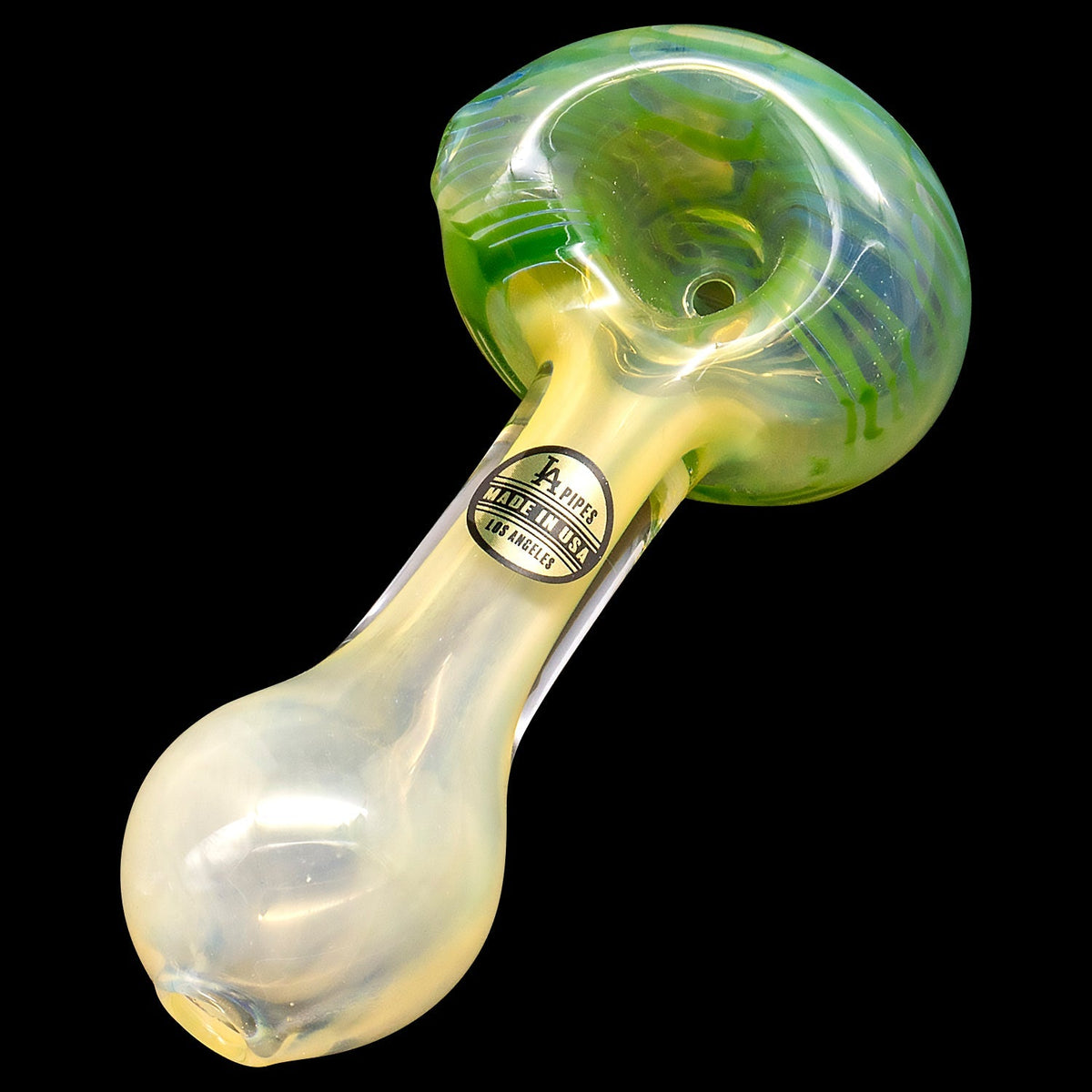 "Cake Head" Color Swirl Glass Pipe - view 8