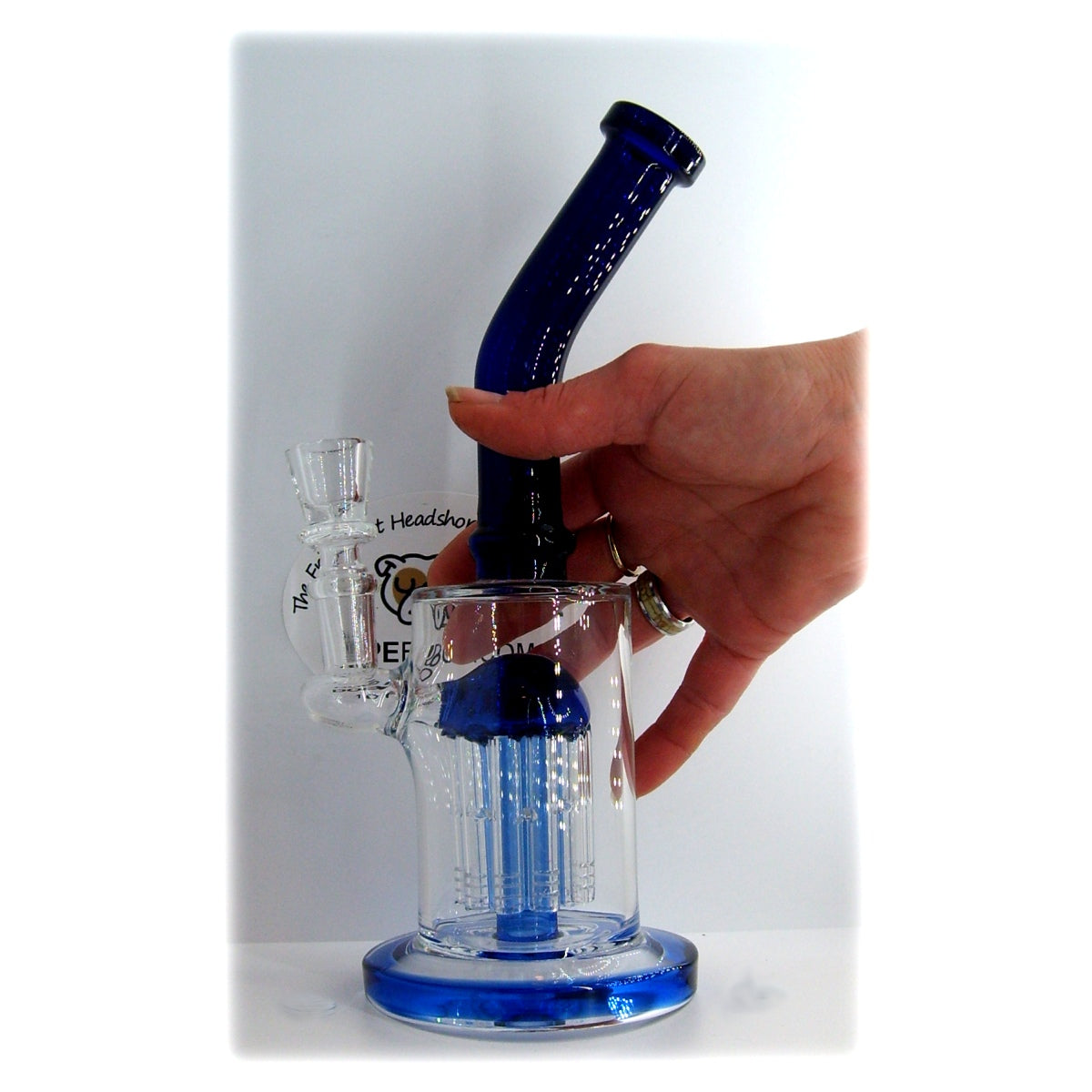 10" Water Pipe with Tree Perc & Bent Neck - view 2