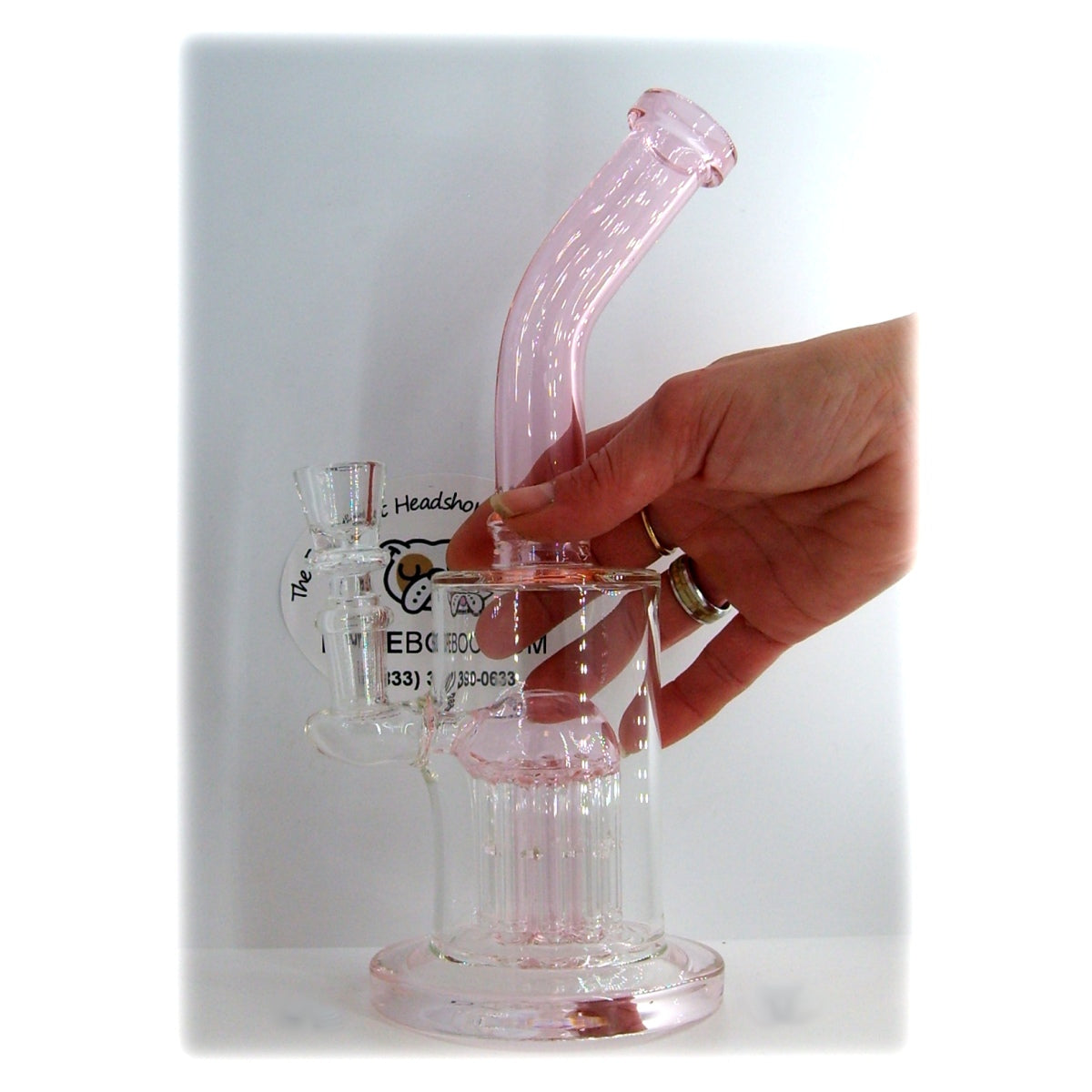 10" Water Pipe with Tree Perc & Bent Neck - view 5