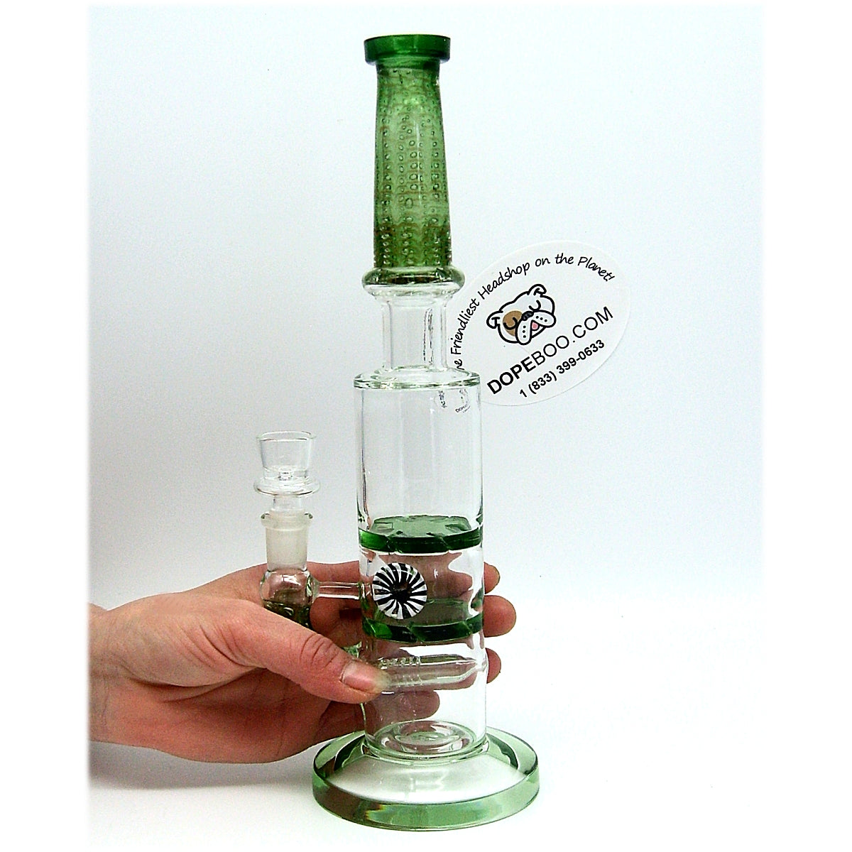 14 Inch Heady Glass Bong with Triple Percs - view 7