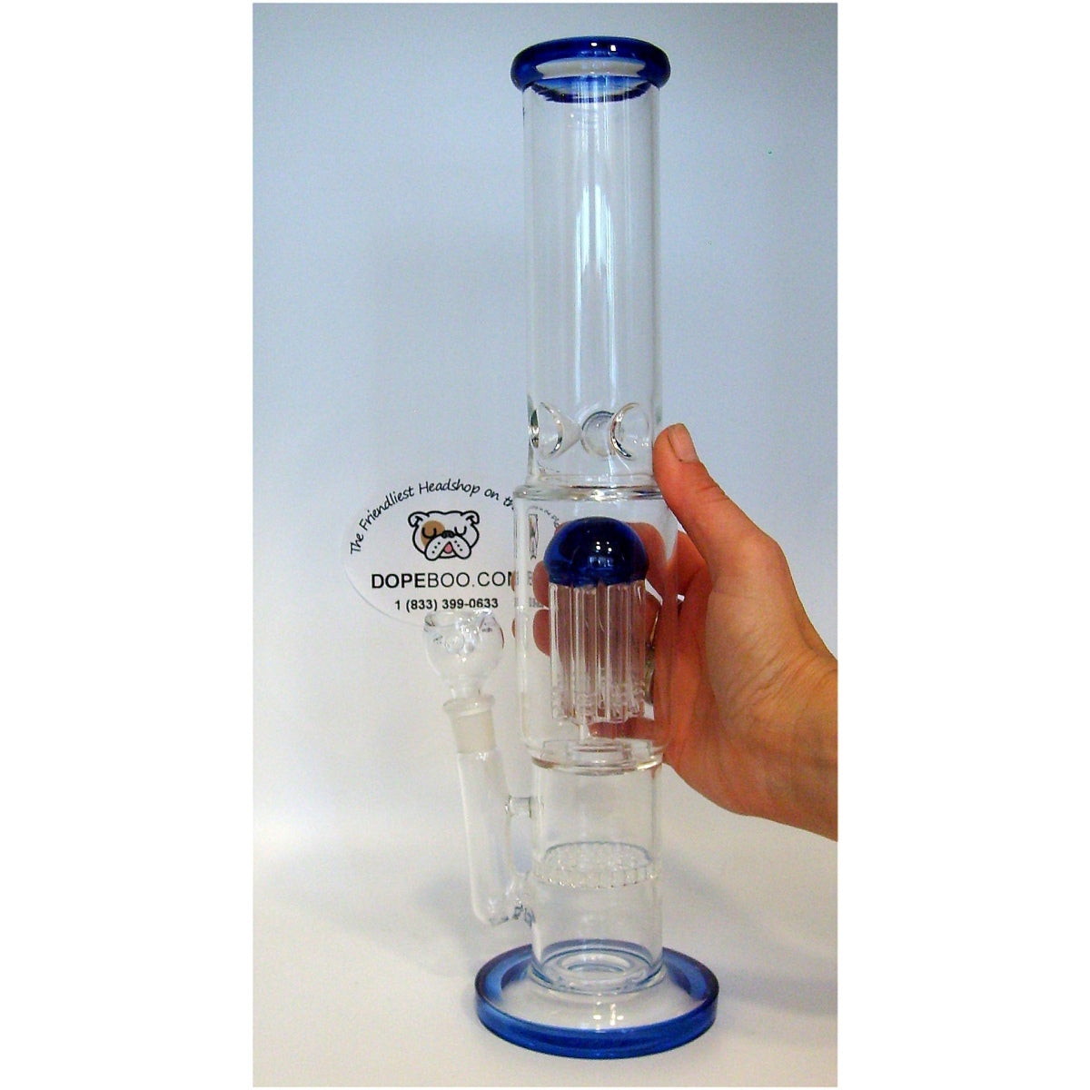 14" Straight Shooter Bong with Honeycomb & Tree Perc - view 5