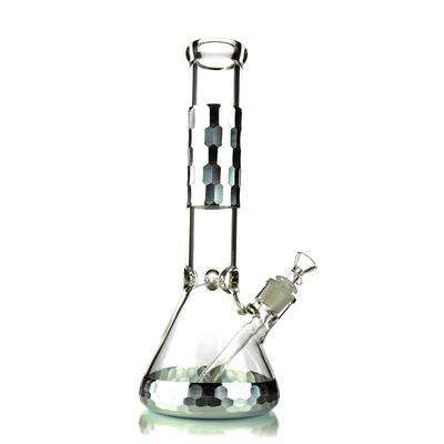14 Inch Diamond Cut Designer Beaker Bong - Thick Glass 7mm - view 6