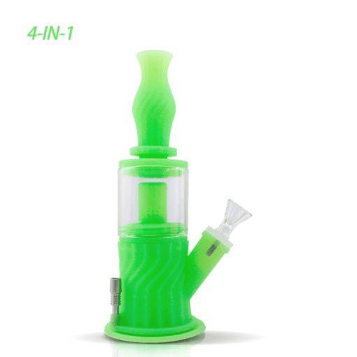 Waxmaid 4 in 1 Double Percolator Silicone Water Pipe - view 5