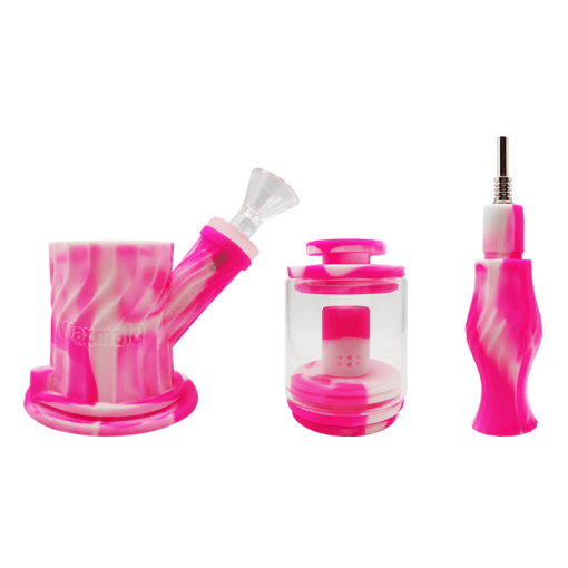 Waxmaid 4 in 1 Double Percolator Silicone Water Pipe - view 8