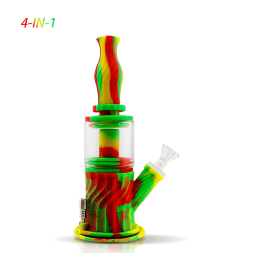 Waxmaid 4 in 1 Double Percolator Silicone Water Pipe - view 3
