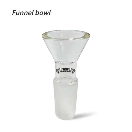 14mm Male Joint Funnel Glass Bowl - East Loud