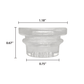 18mm Glass Bowl Replacement for Waxmaid Handpipes and Silicone Bowls (2 Pack) - view 4
