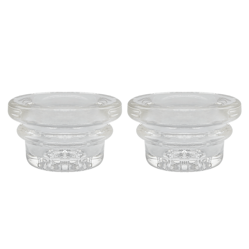 18mm Glass Bowl Replacement for Waxmaid Handpipes and Silicone Bowls (2 Pack) - East Loud