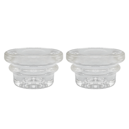 18mm Glass Bowl Replacement for Waxmaid Handpipes and Silicone Bowls (2 Pack) - East Loud