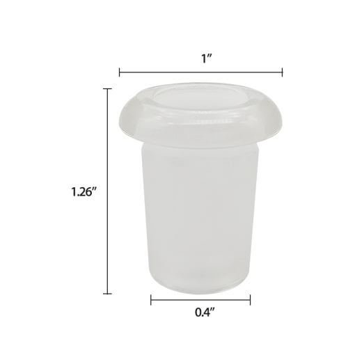 14mm to 18mm Glass Adapter For Silicone Water Pipes - view 2