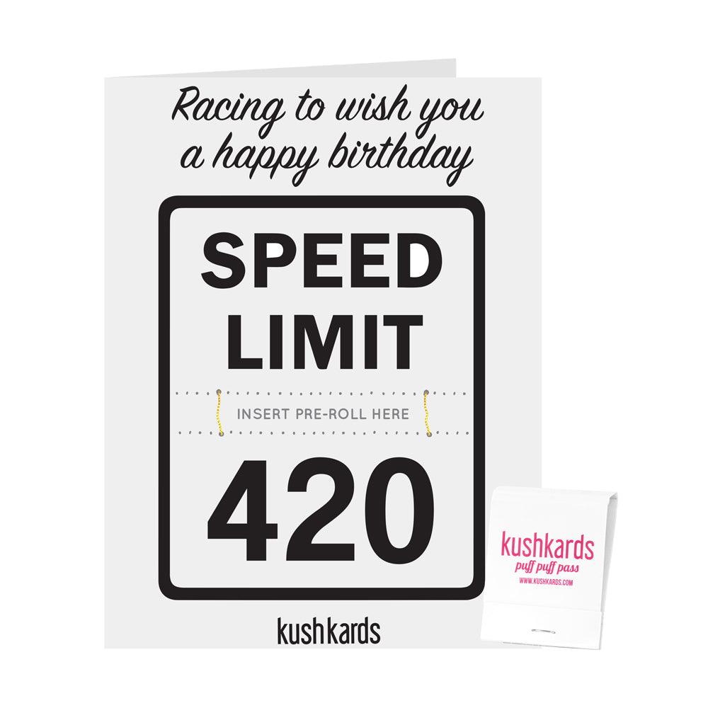🏁 420 Birthday Cannabis Greeting Card - view 2