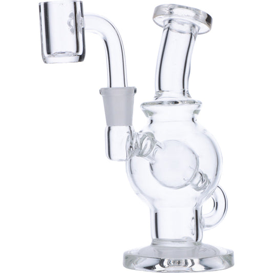 Mini Clear Bent Neck Dab Rig - East Loud