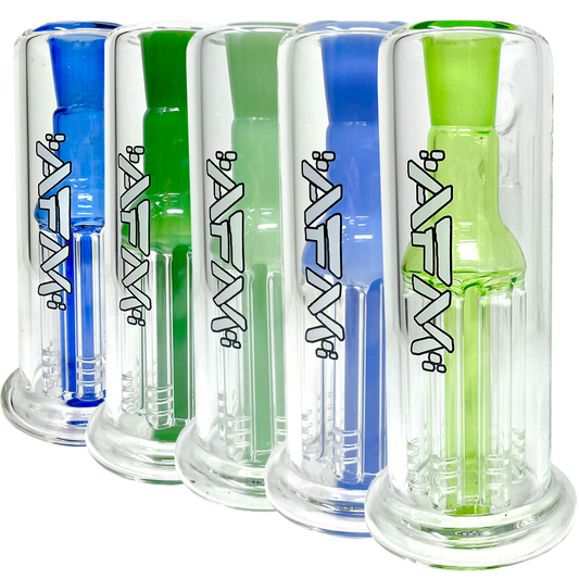 5" Tall Boy 6 Arm Perc Glass Ash-Catcher - East Loud