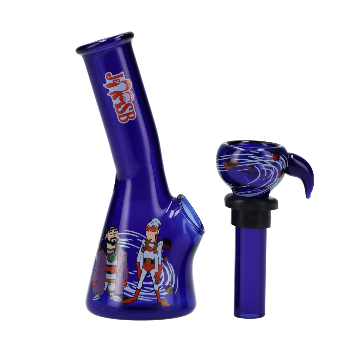 4" Mini Water Pipe - Bluntman & Chronic Blue