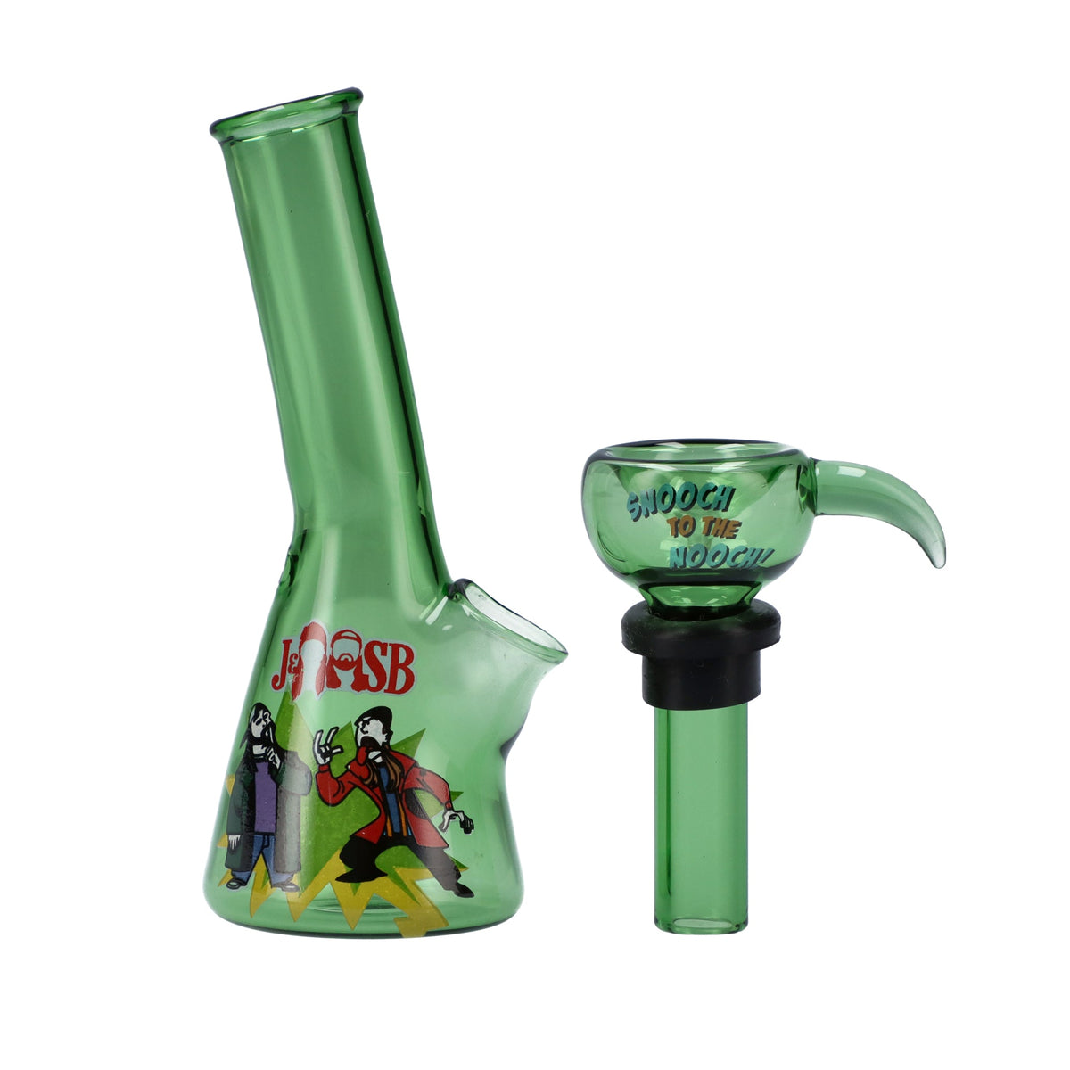 4" Mini Water Pipe - Snoochies Green