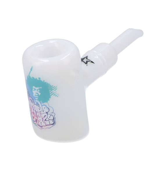 Rock Legends Jimi Purplehaze Sherlock Pipe White 6 in. - East Loud