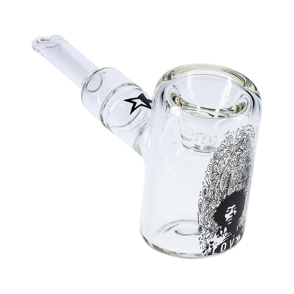 Jimi Hendrix Love 6" Clear Hammer Sherlock Pipe - view 5