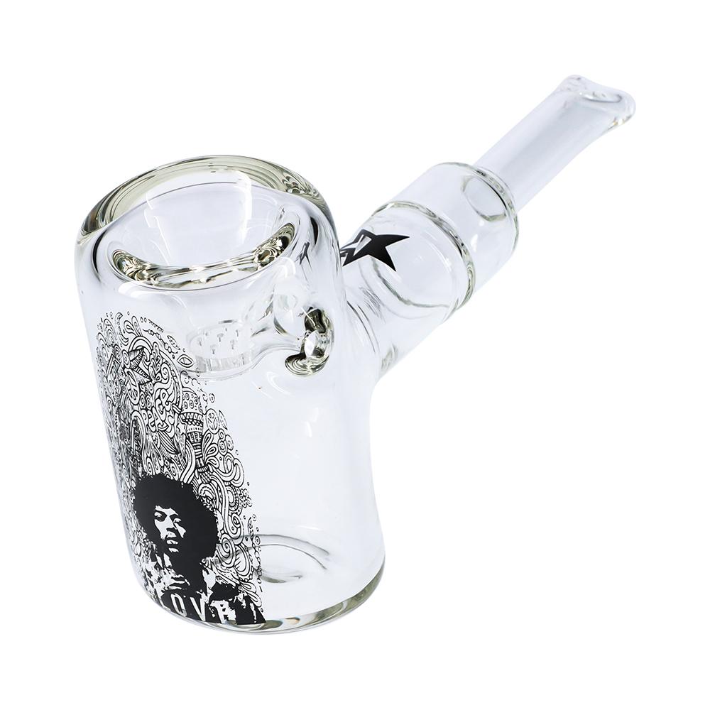 Jimi Hendrix Love 6" Clear Hammer Sherlock Pipe - East Loud