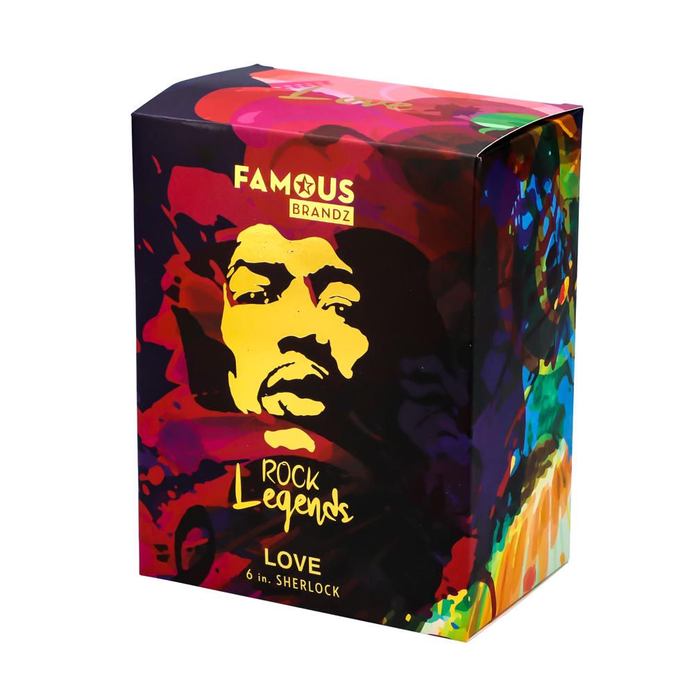 Jimi Hendrix Love 6" Clear Hammer Sherlock Pipe - view 6